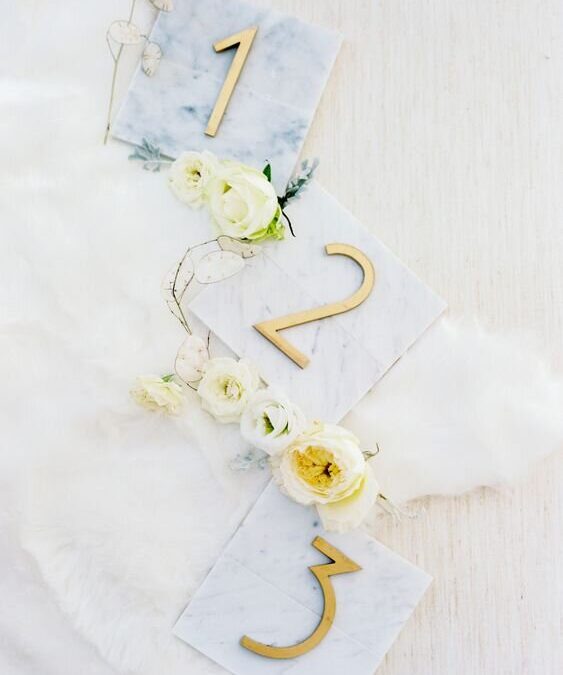 The Prettiest Wedding Table Number Ideas from Real Weddings
